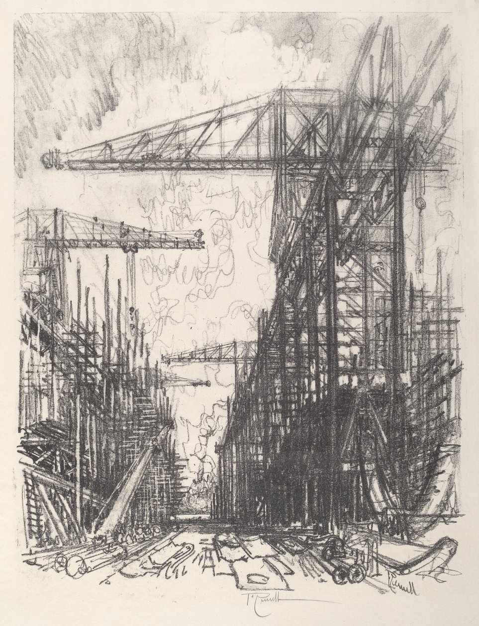 Gebäudezerstörer, Nr. I, 1917 von Joseph Pennell