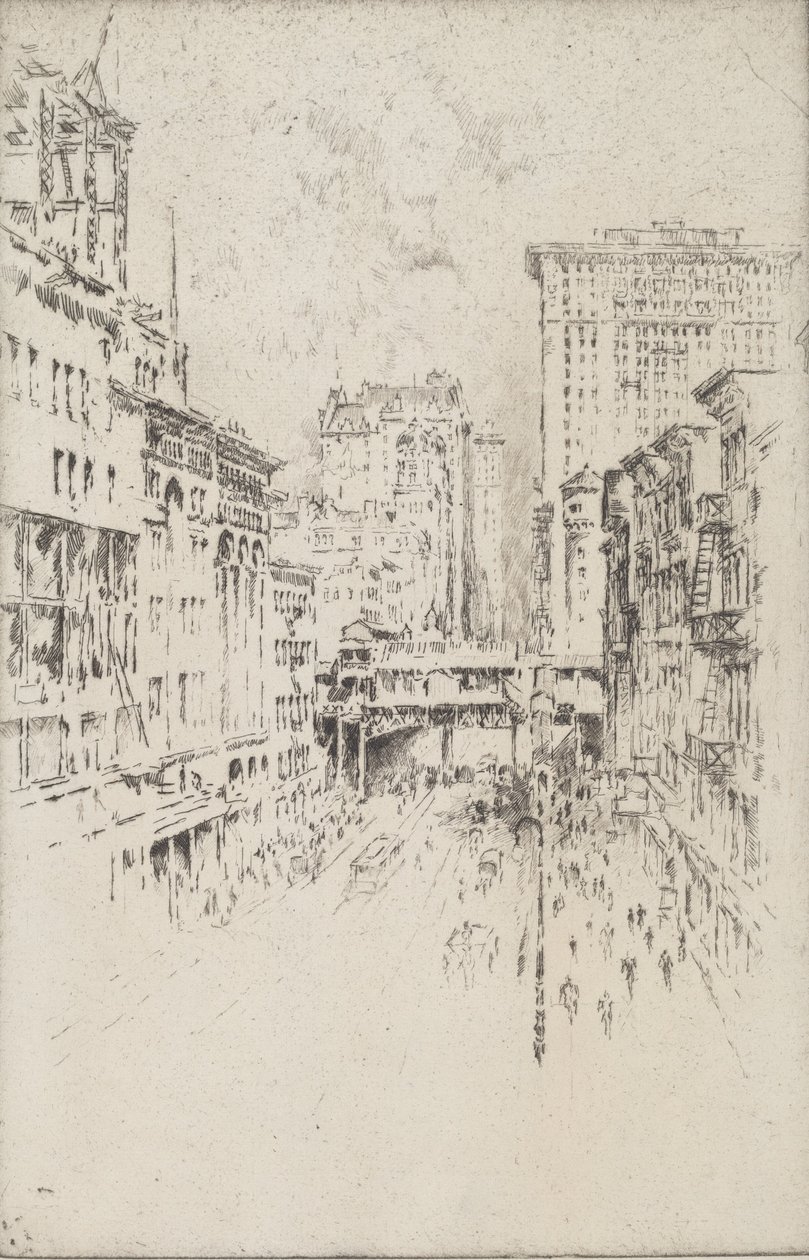42. Straße, 1904 von Joseph Pennell