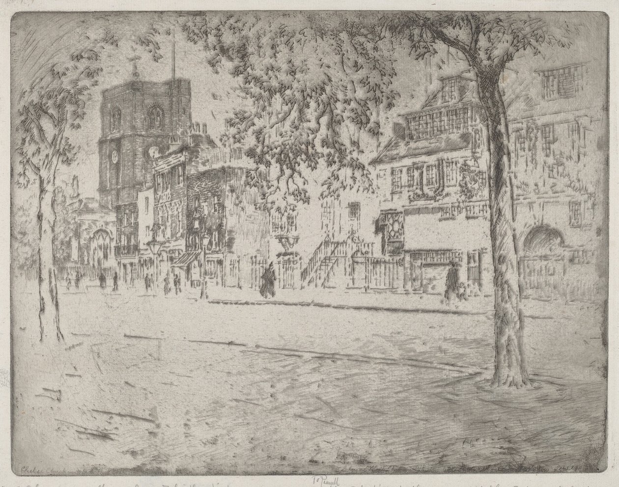 Haus, in dem Whistler starb von Joseph Pennell
