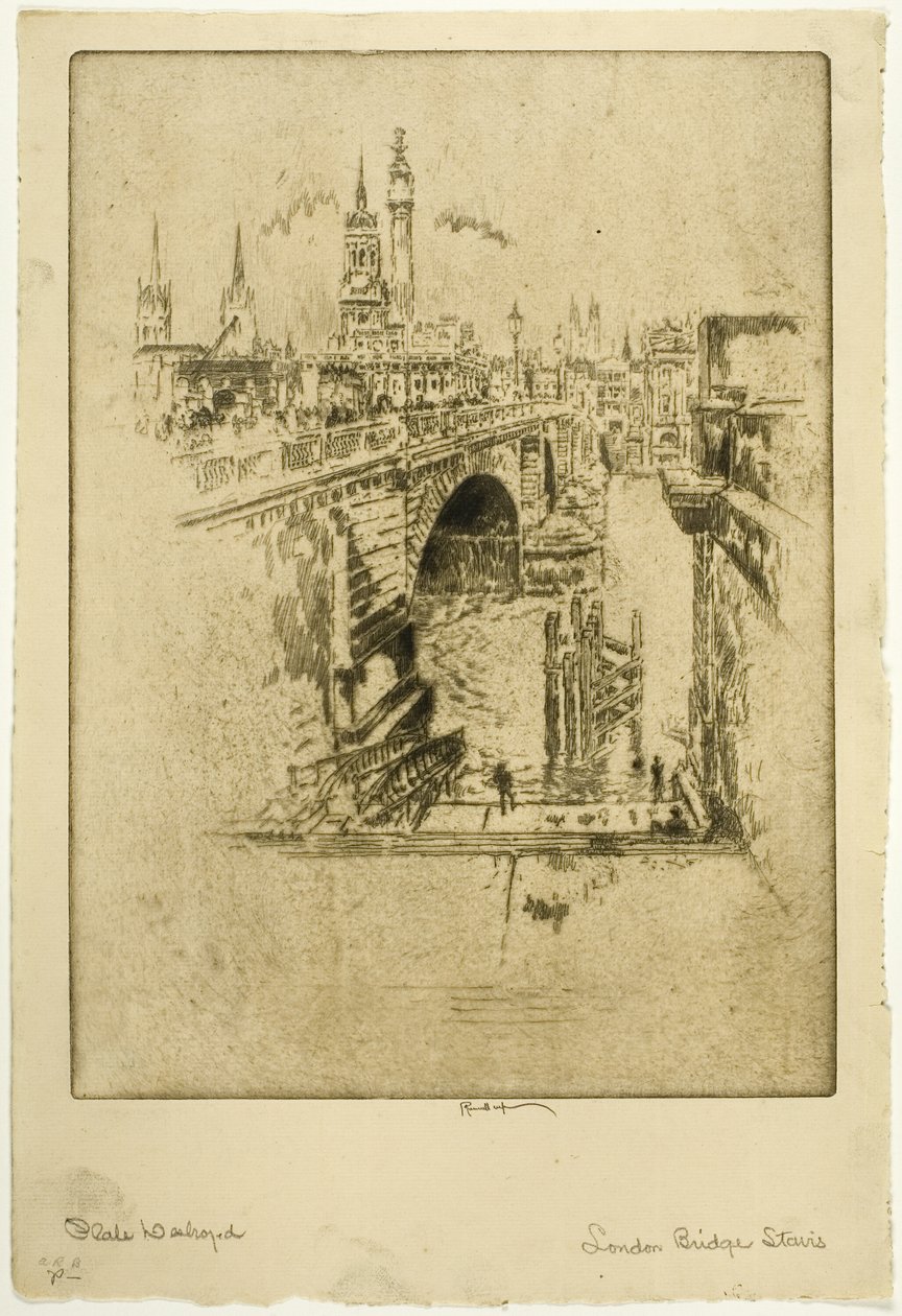 London Bridge Treppen von Joseph Pennell