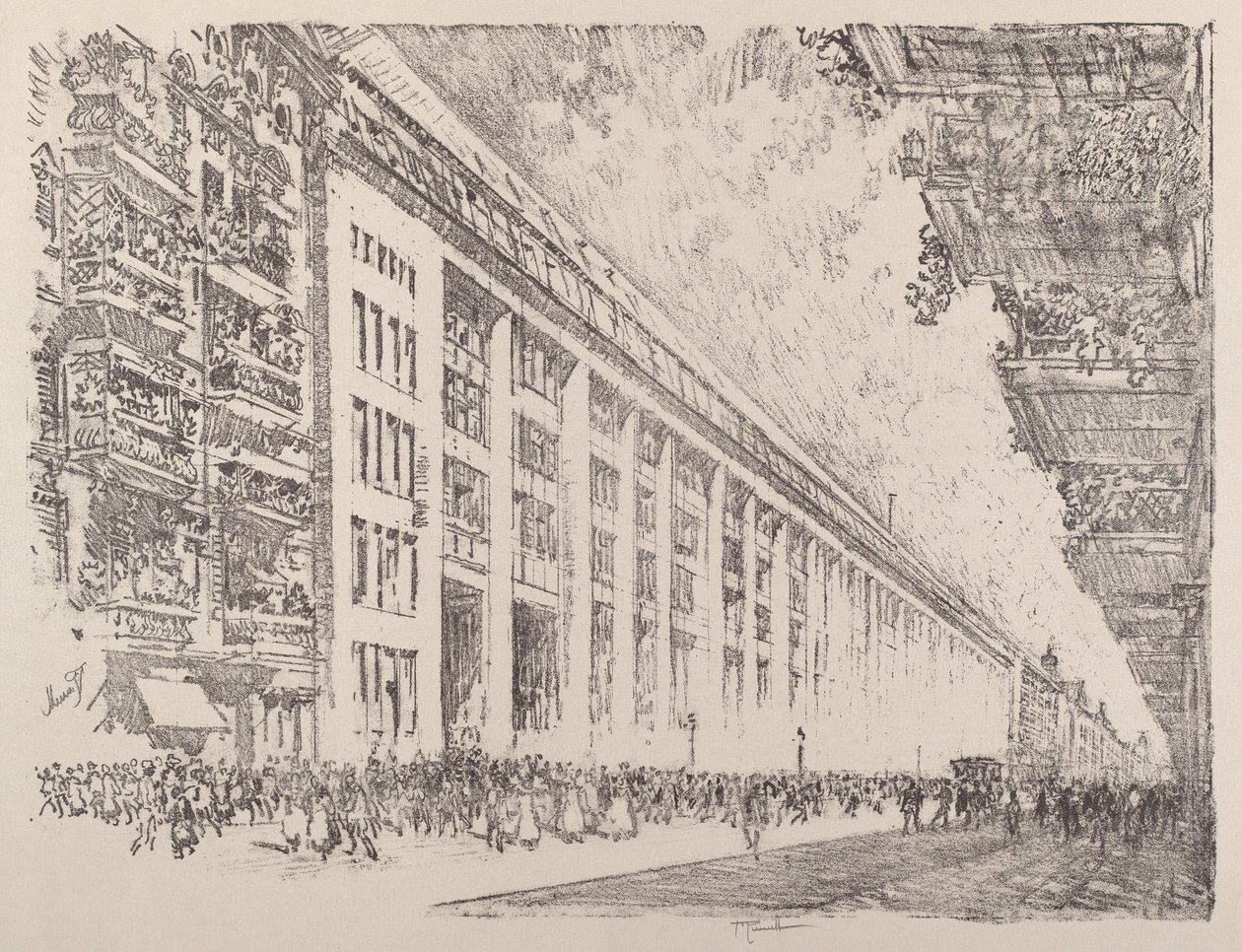 Mittag, General Electric Works, Berlin von Joseph Pennell