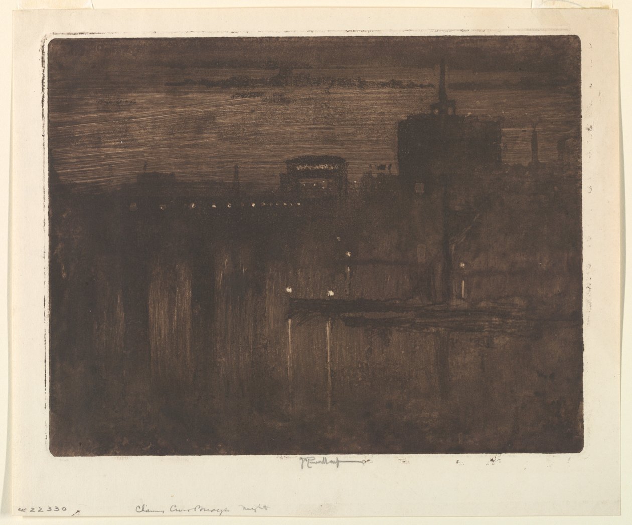 Nebel der Themse von Joseph Pennell