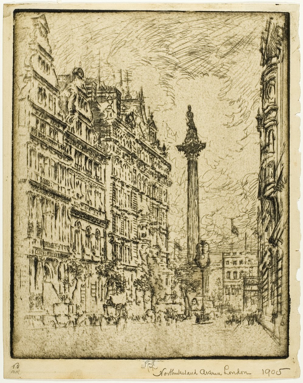 Northumberland Avenue von Joseph Pennell