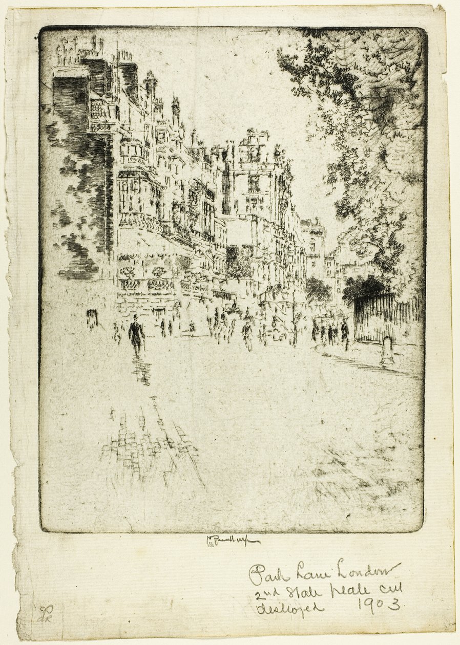 Park Lane von Joseph Pennell