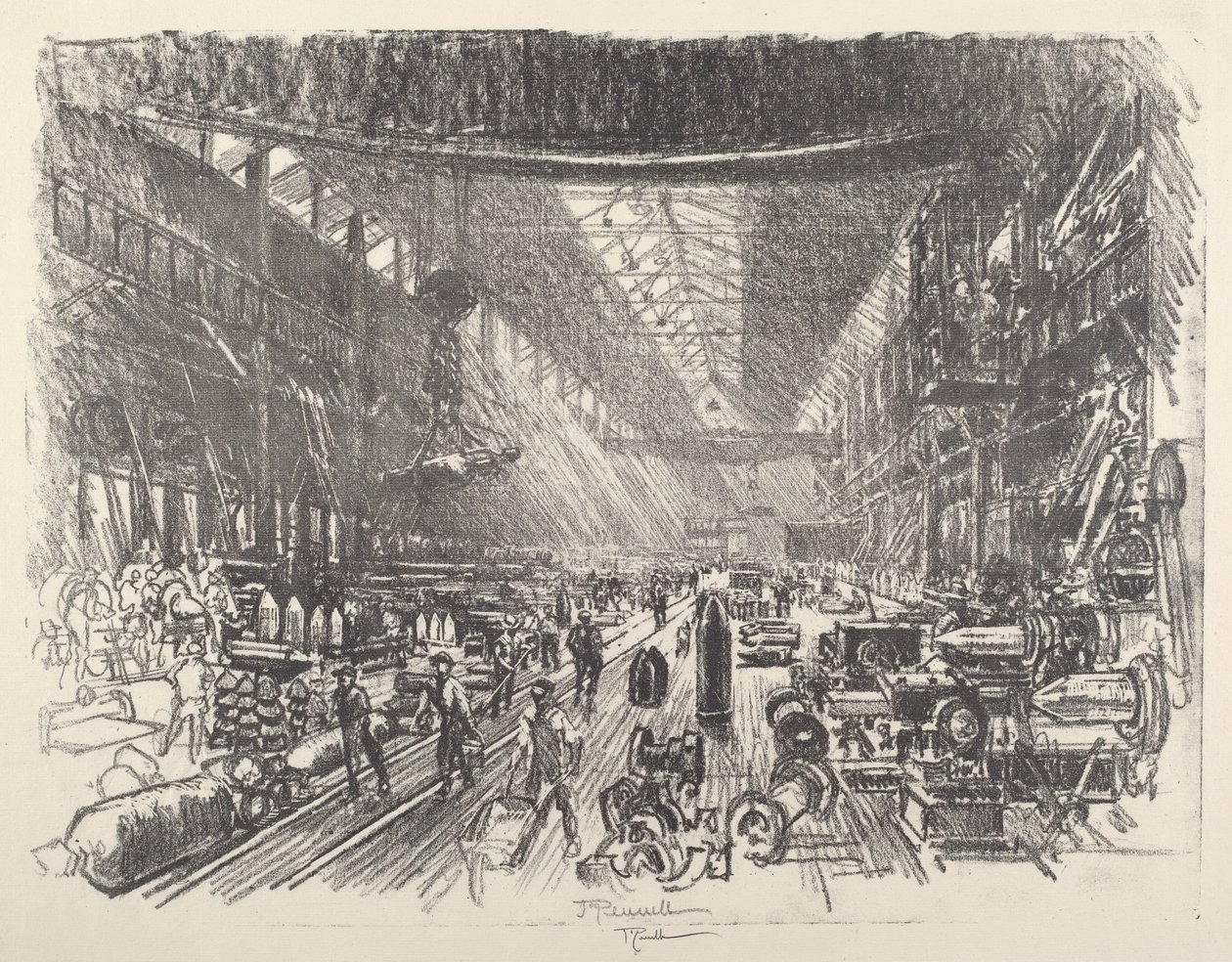 Granatenfabrik, Nr. I, 1917 von Joseph Pennell
