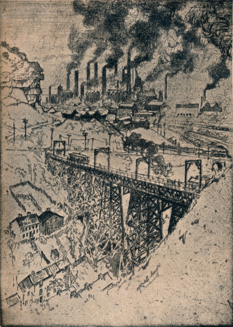 Stahl-Edgar Thomson Werke, 1909 von Joseph Pennell