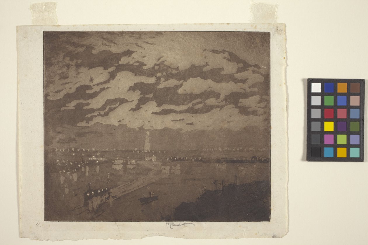 Die Bucht, New York von Joseph Pennell
