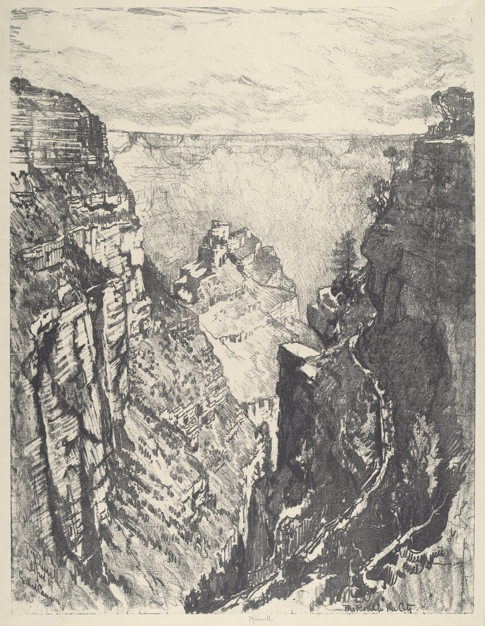 Der Bright Angel Trail von Joseph Pennell