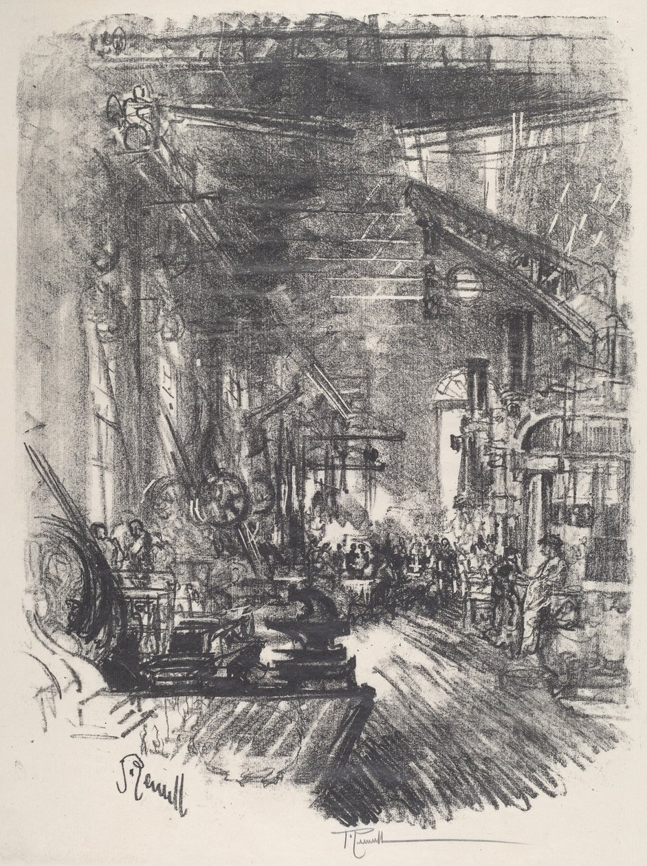 Die Schmieden, 1917 von Joseph Pennell