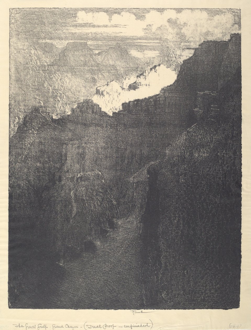 Der große Abgrund, 1912 von Joseph Pennell
