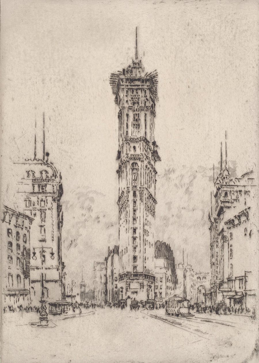 Das Times-Gebäude von Joseph Pennell