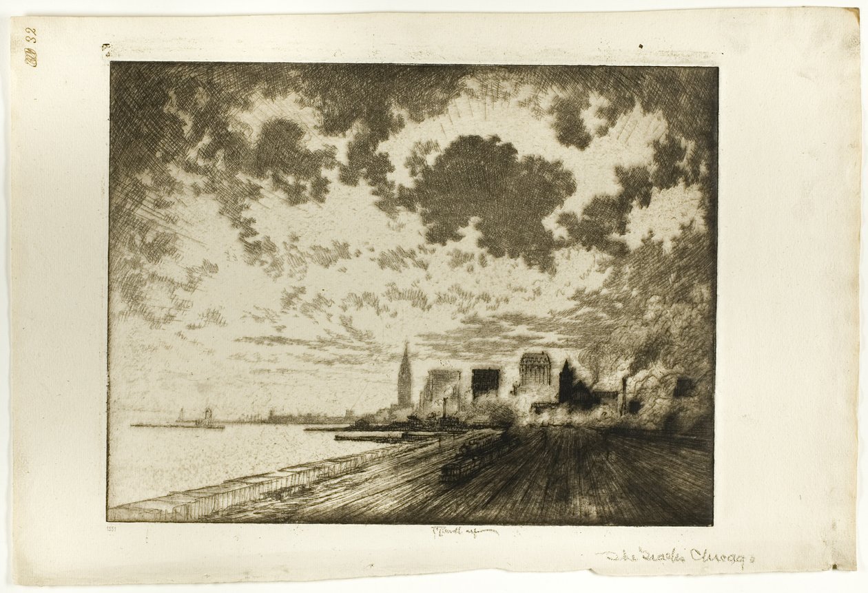 Die Gleise, Chicago von Joseph Pennell