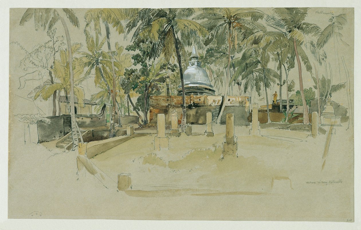 Buddhistischer Tempel auf Ceylon von Joseph Selleny