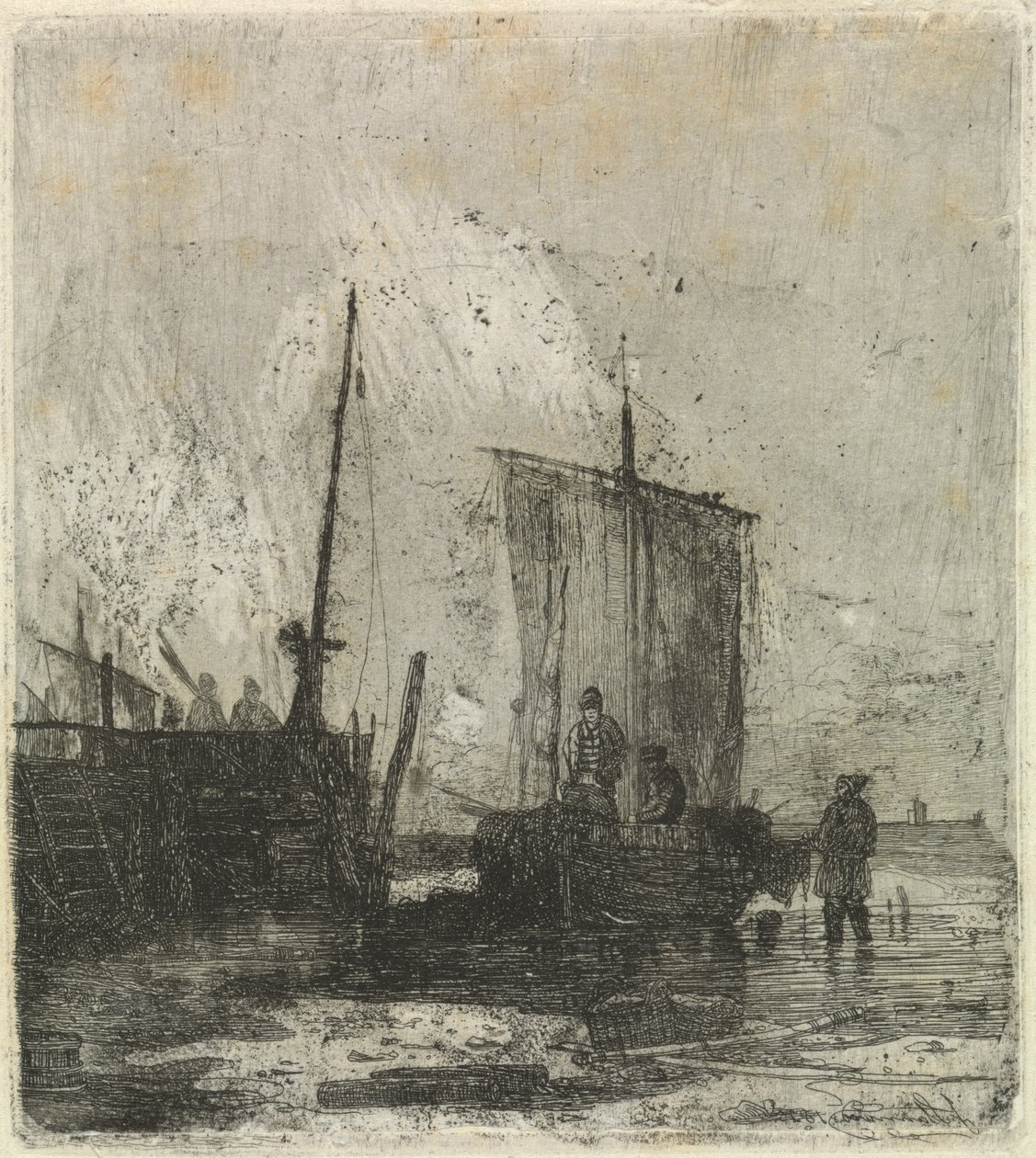 Boote im Dock von Joseph Stannard