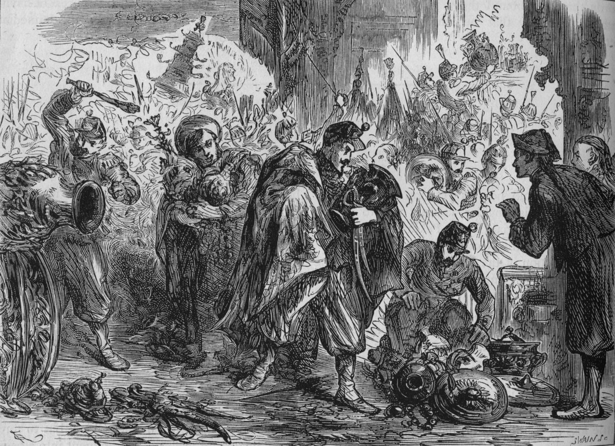 Plünderung des Kaiserpalastes, um 1880 von Joseph Swain