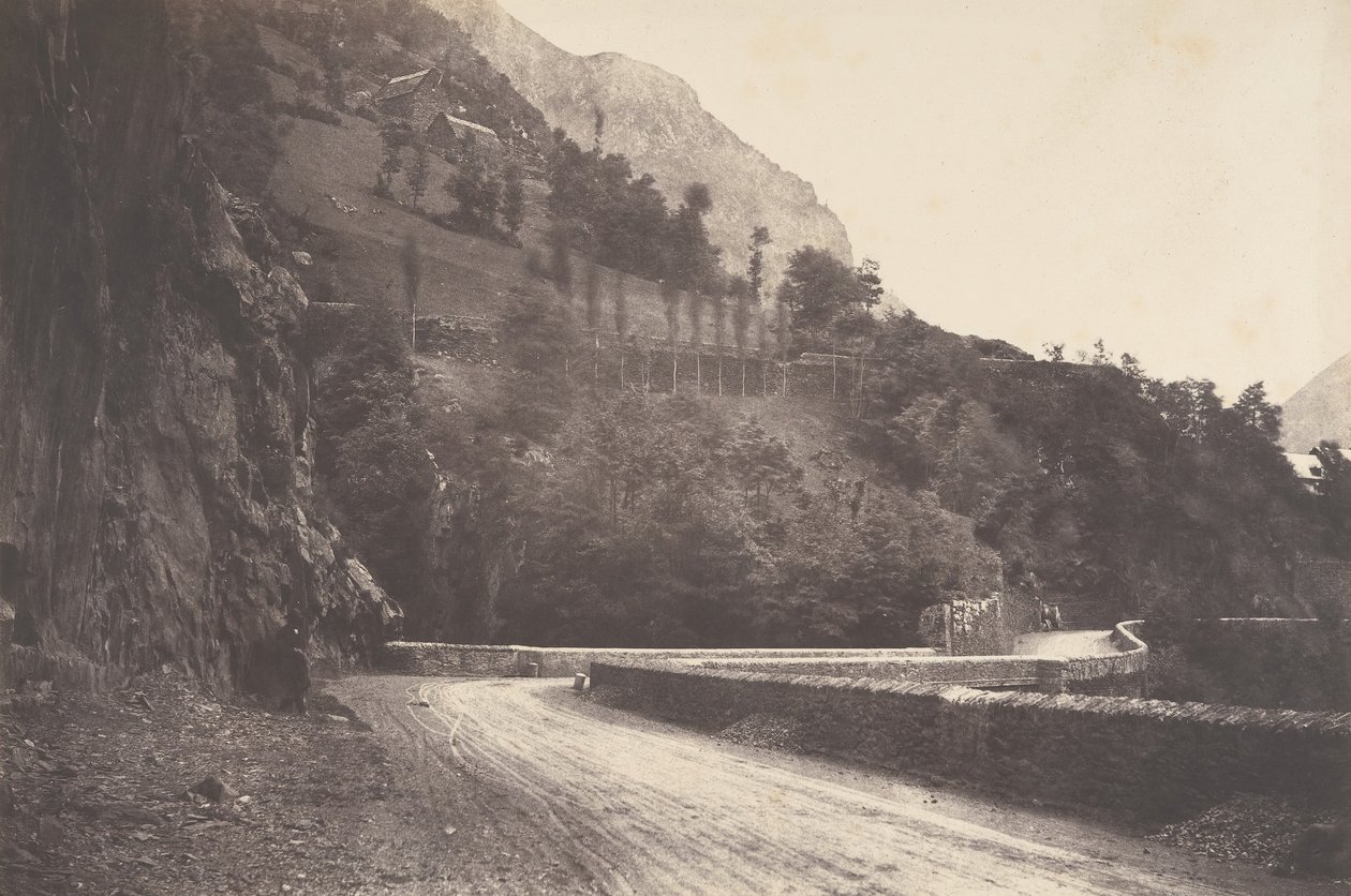 Route de Pierrefitte à Luz St Sauveur, 1853 von Joseph Vigier