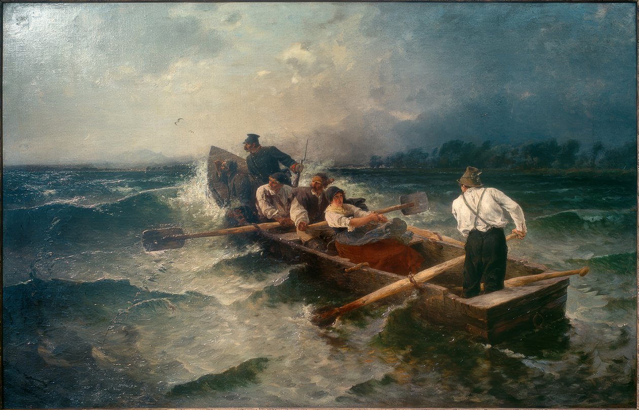 Verfolgung von Wilderern von Joseph Wopfner
