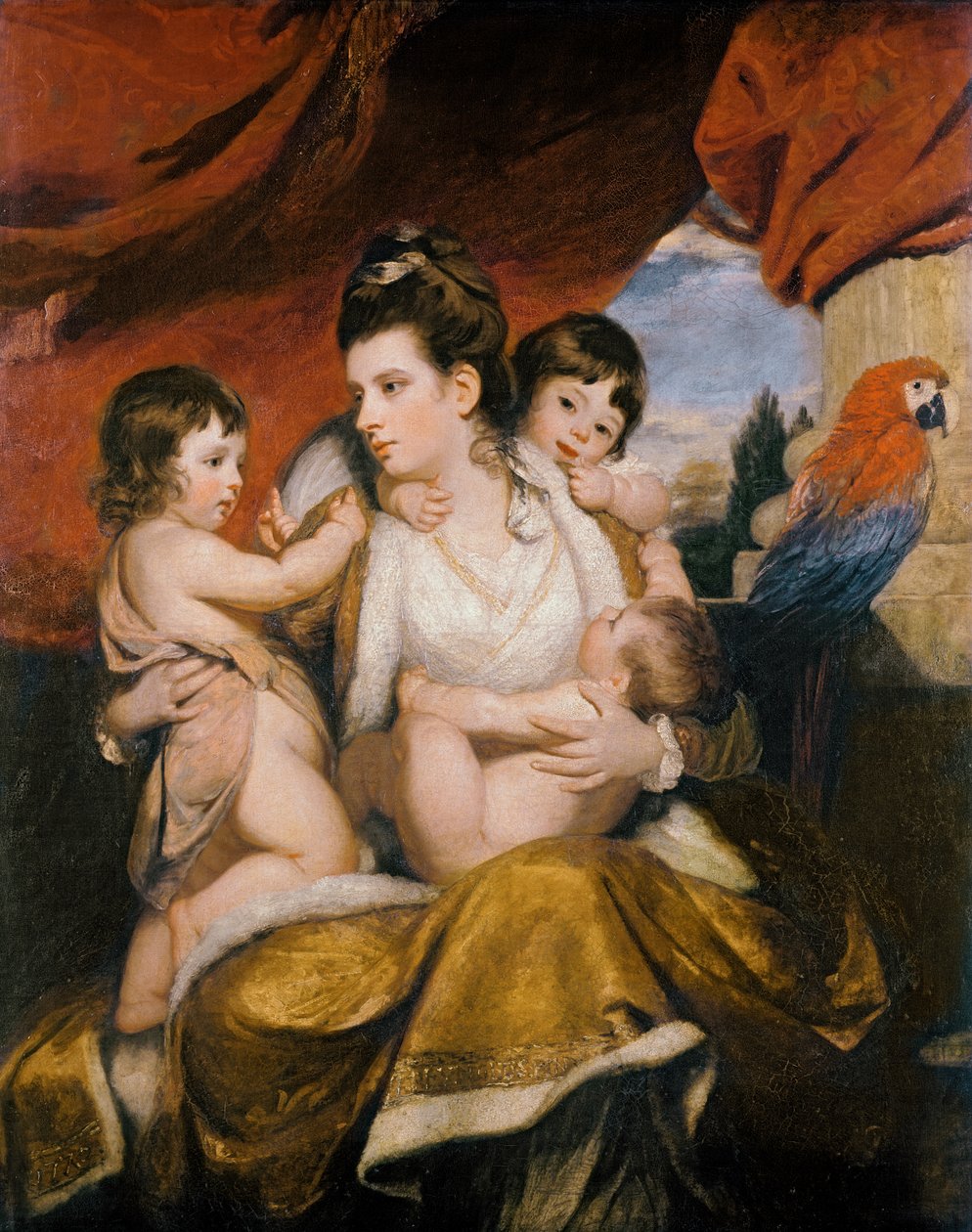 Lady Cockburn und ihre drei ältesten Söhne, 1773 von Joshua Reynolds