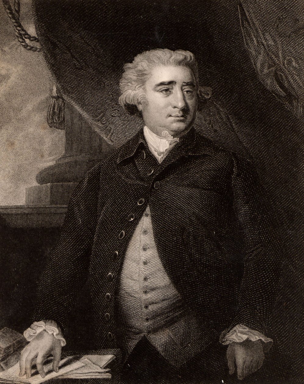 Porträt von Charles James Fox von Joshua (after) Reynolds