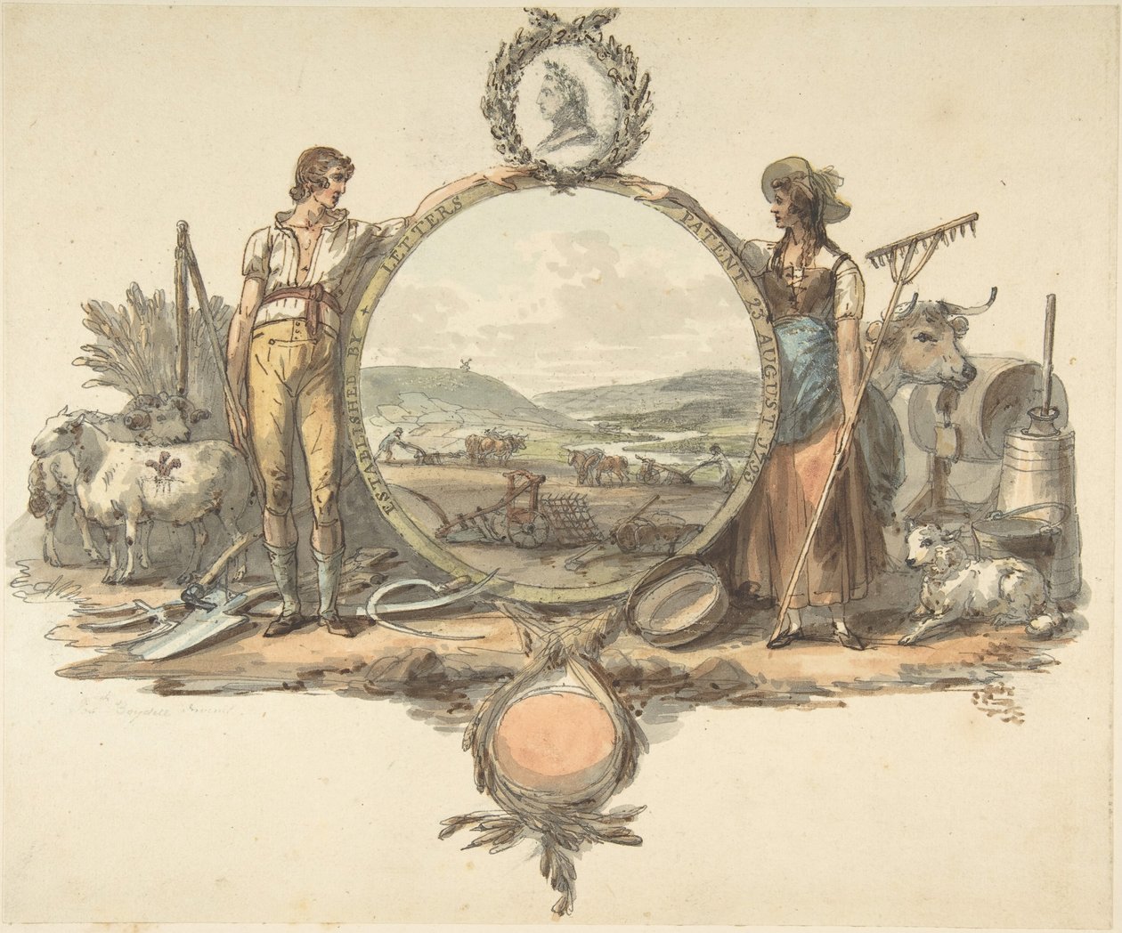 Entwurf für ein Frontispiz von Josiah Boydell