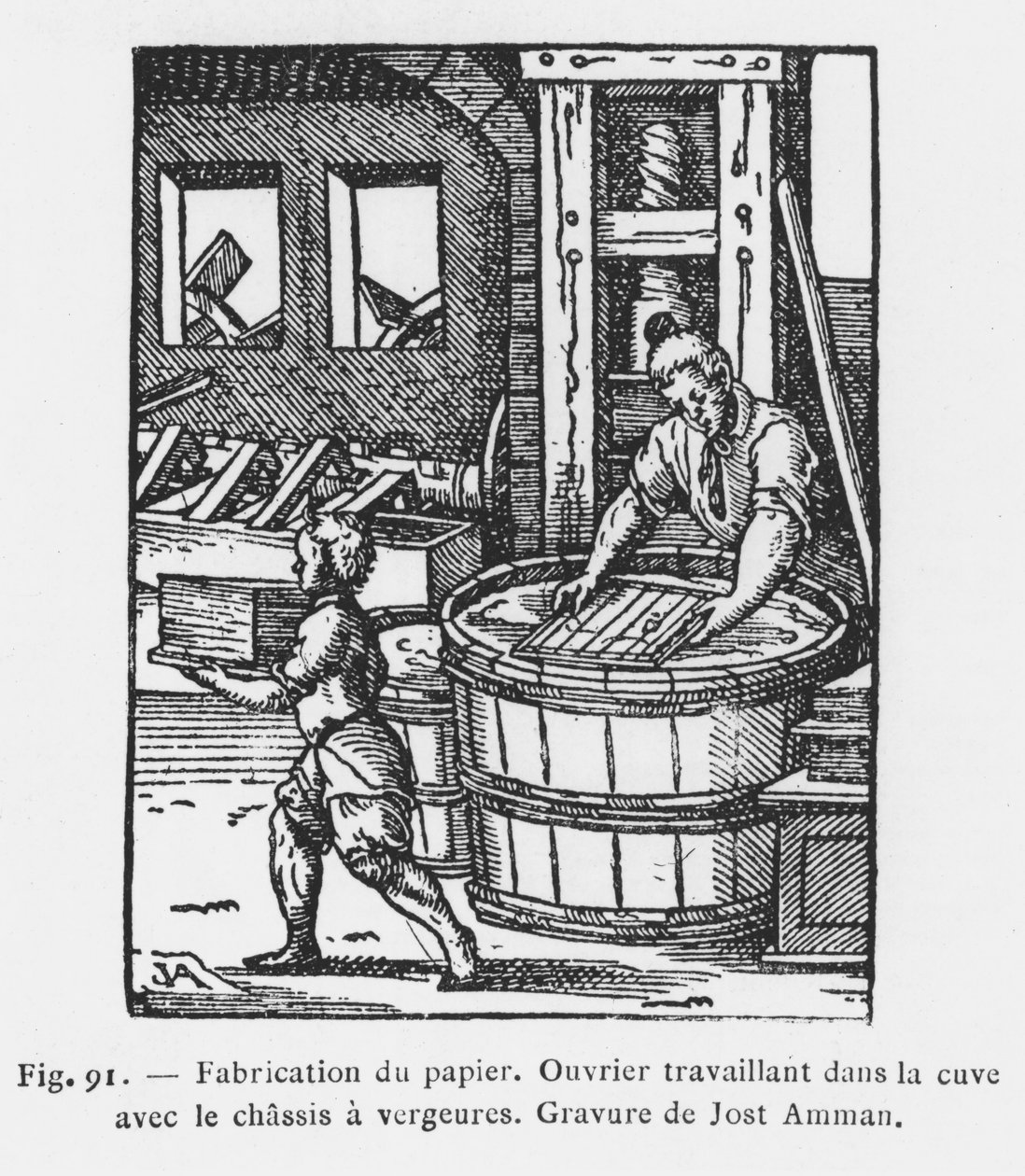 Der Papiermacher von Jost Amman