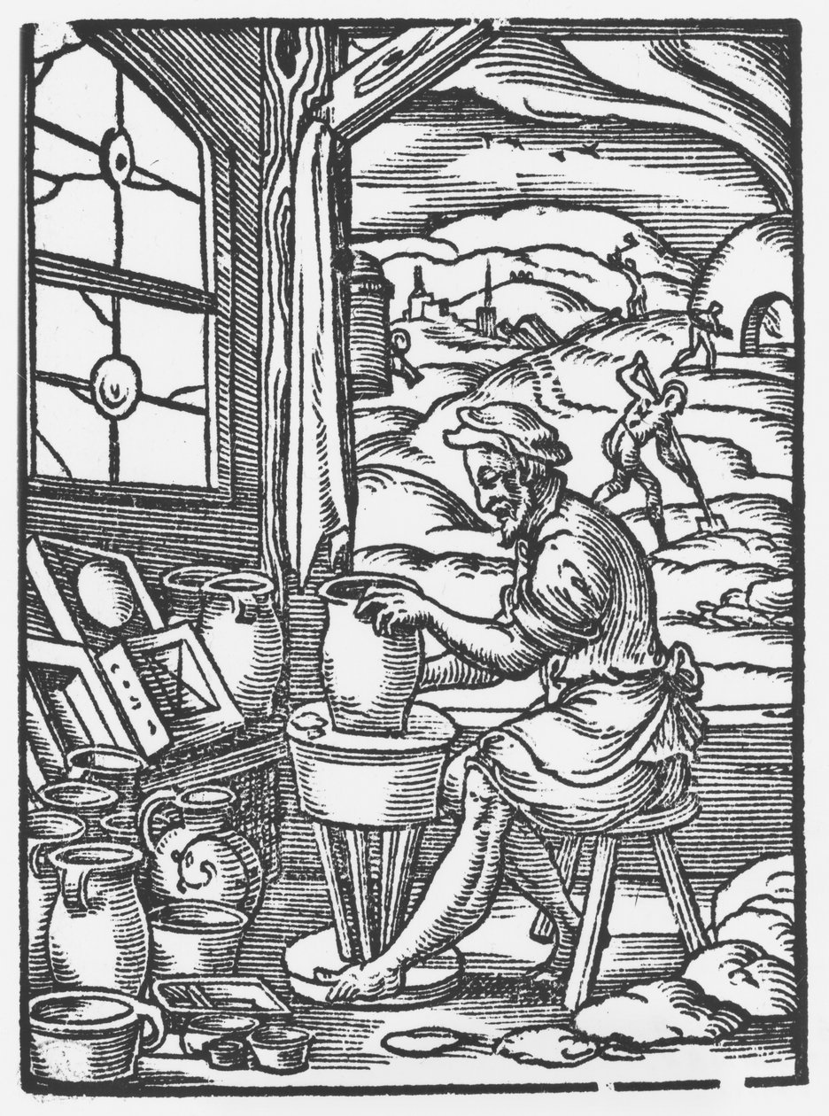 Der Töpfer, 1574 von Jost Amman