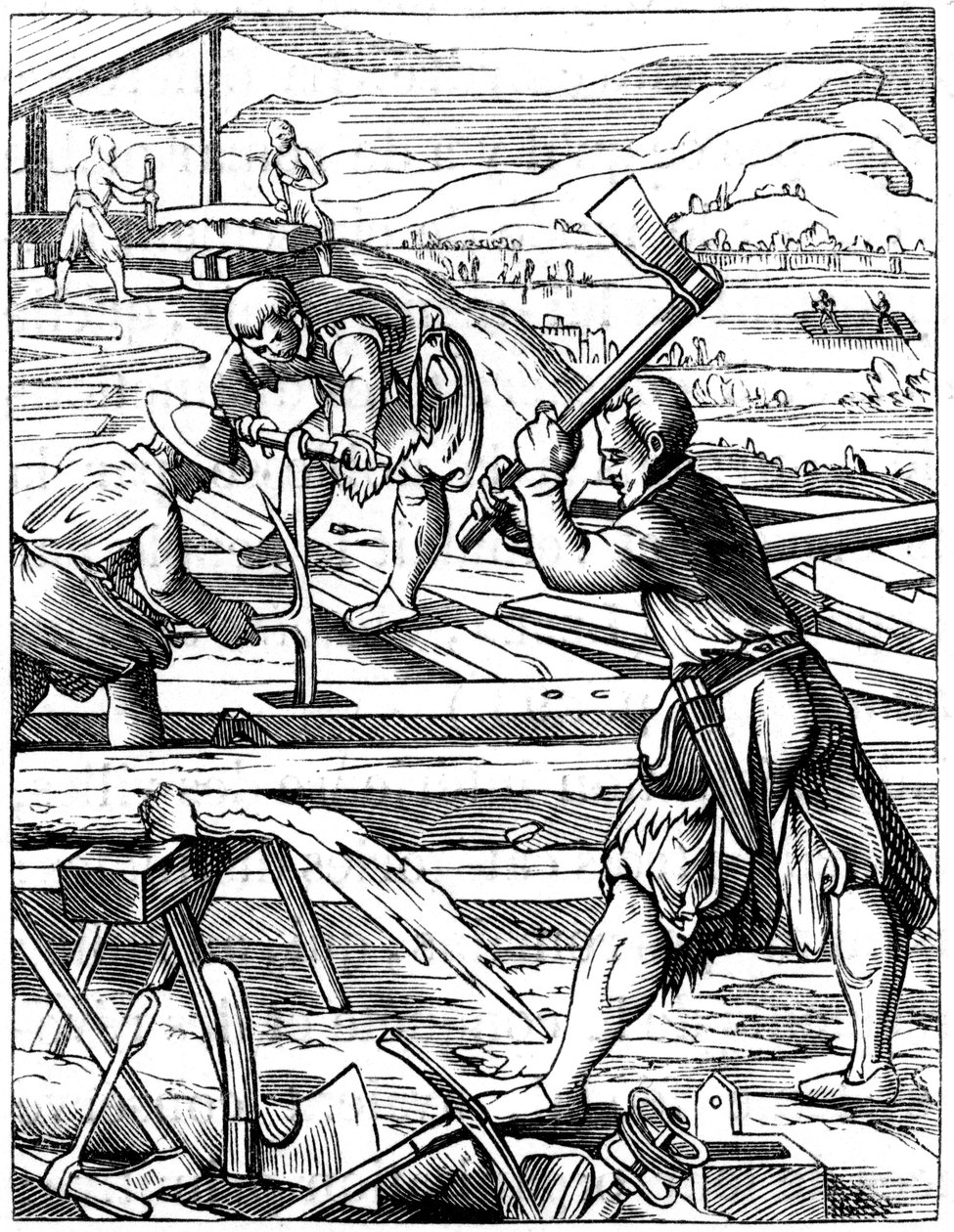 Zimmerleute von Jost Amman