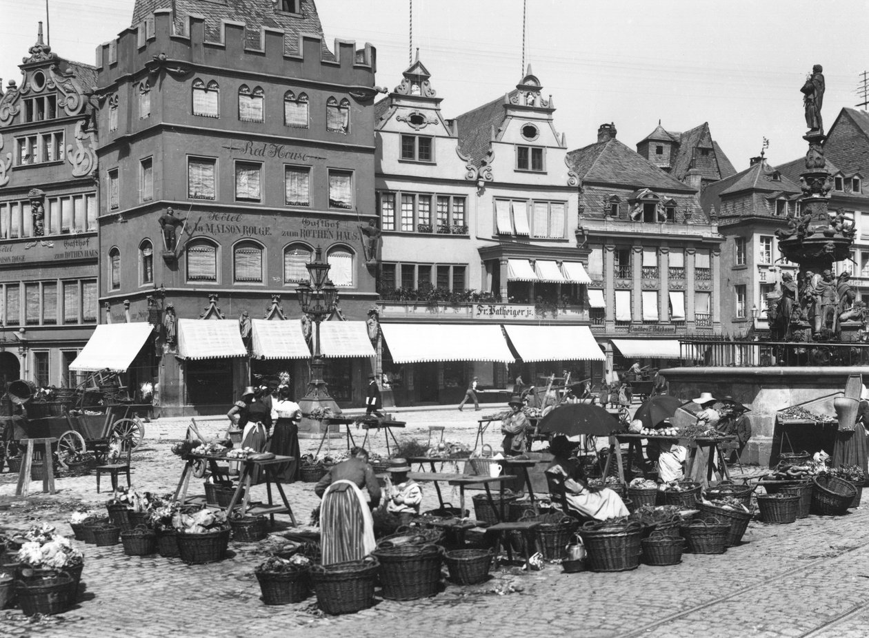Der Marktplatz in Trier von Jousset