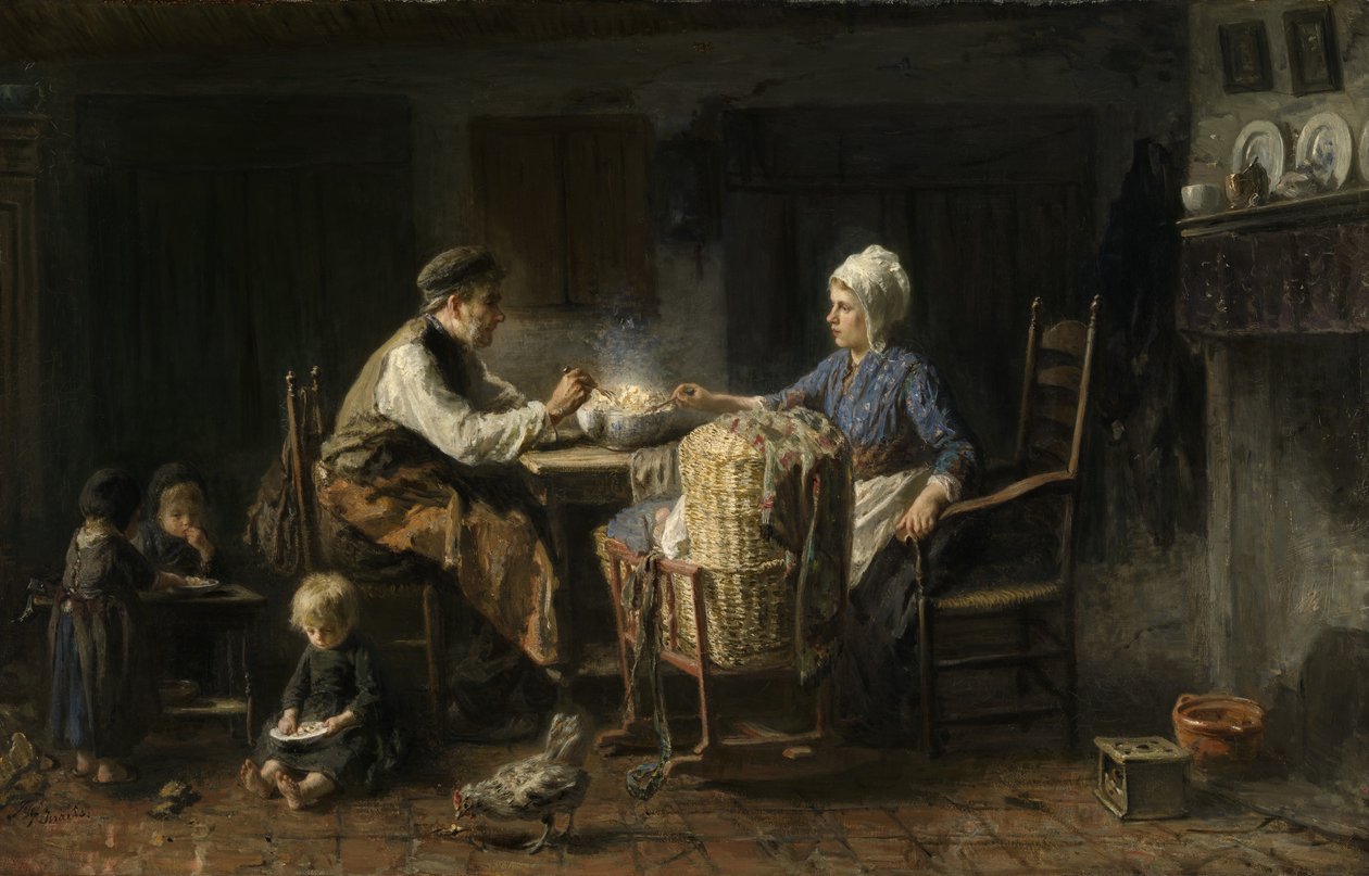 Das bescheidene Mahl von Jozef (1824 1911) Israels