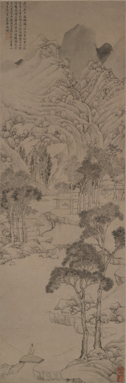 Landschaft im Stil von Wen Zhengming von Ju Jie