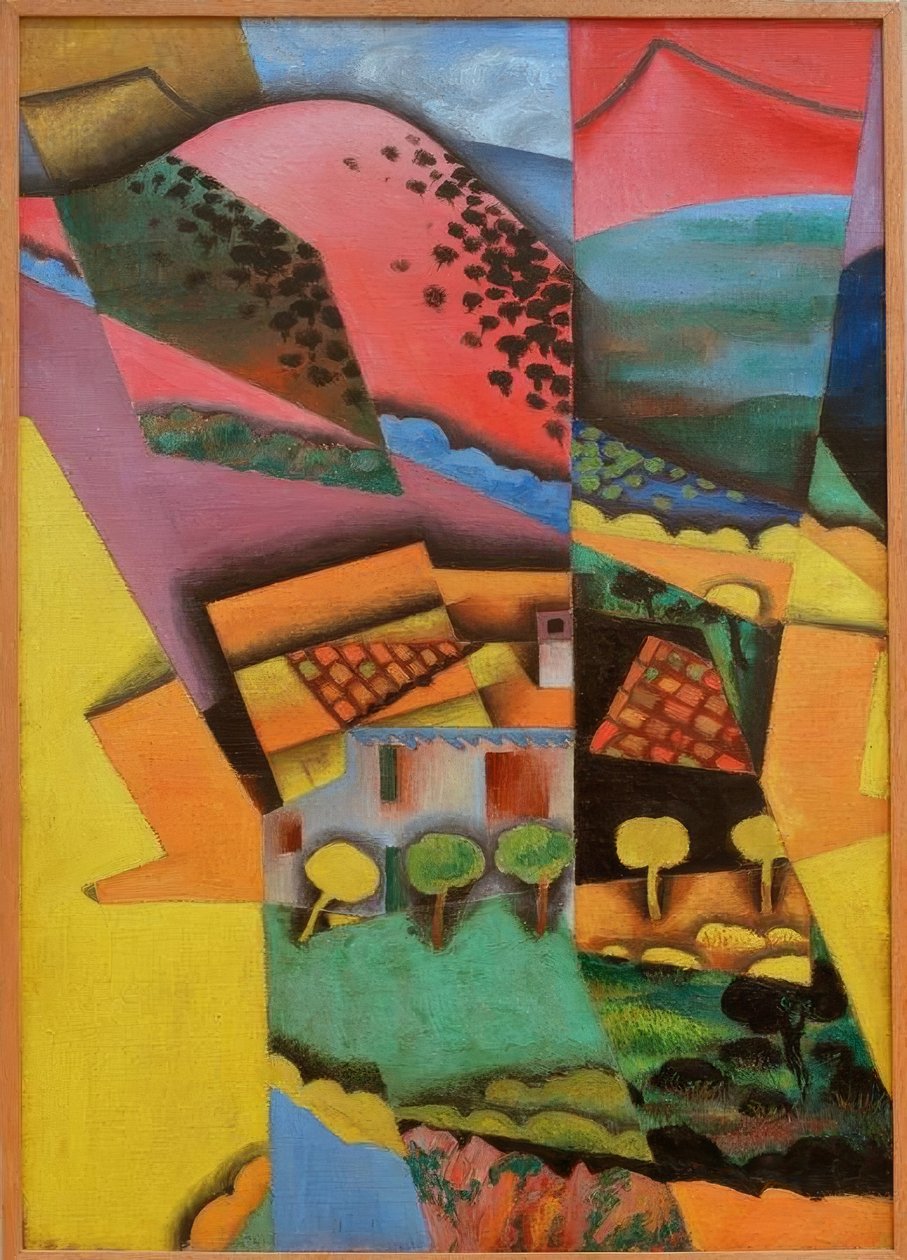 Landschaft in Ceret von Juan Gris