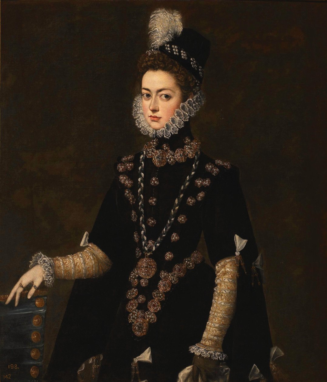 Die Infantin Catalina Micaela von Österreich von Juan Pantoja de la Cruz