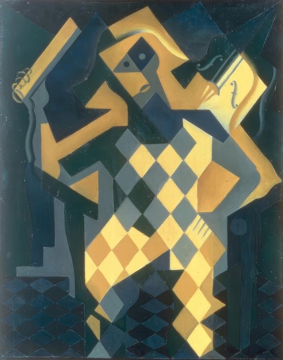 Der Harlekin mit der Violine von Juan Gris