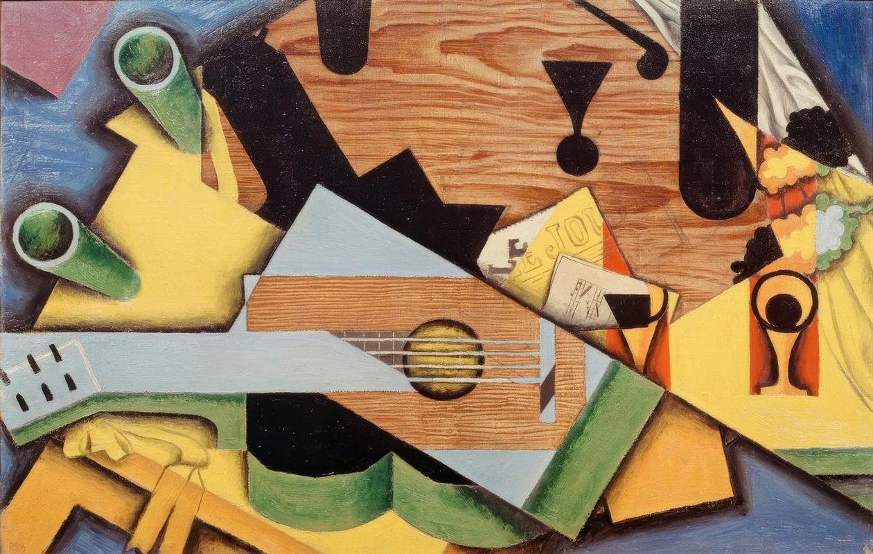 Stillleben mit Gitarre von Juan Gris