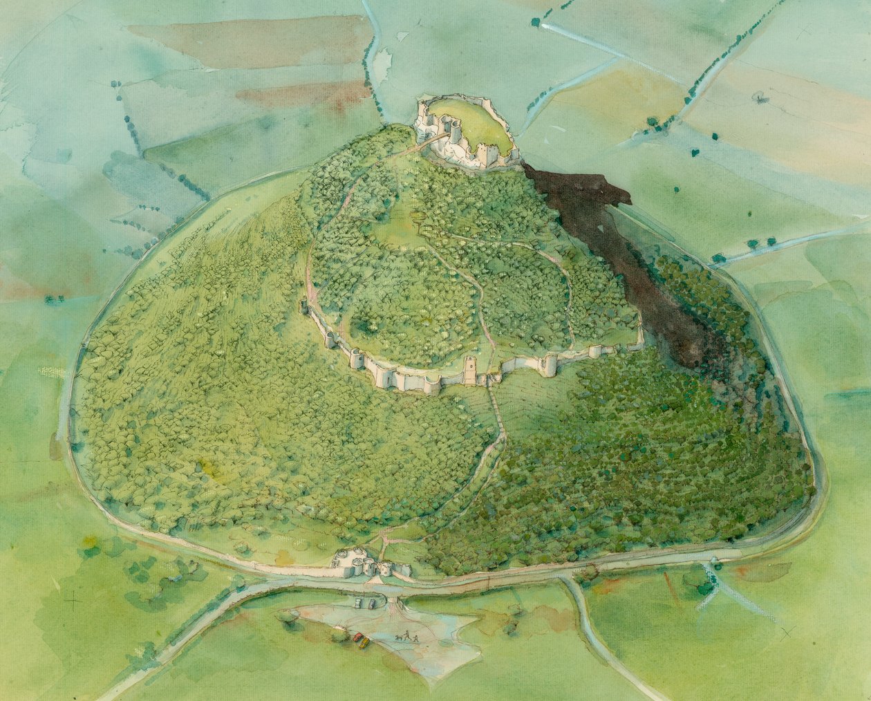 Beeston Castle, um 2010 von Judith Dobie