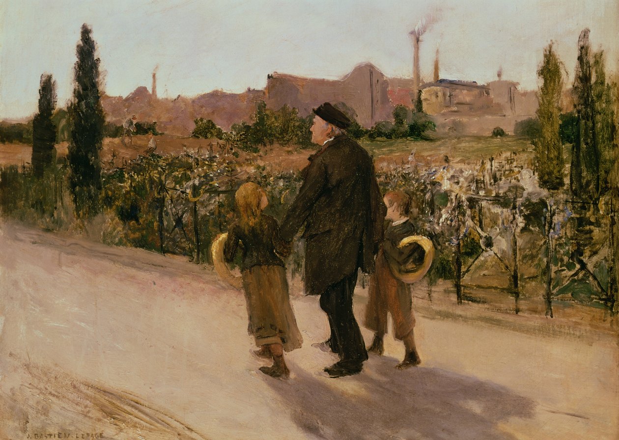 Allerseelen, ca. 1882 von Jules Bastien Lepage