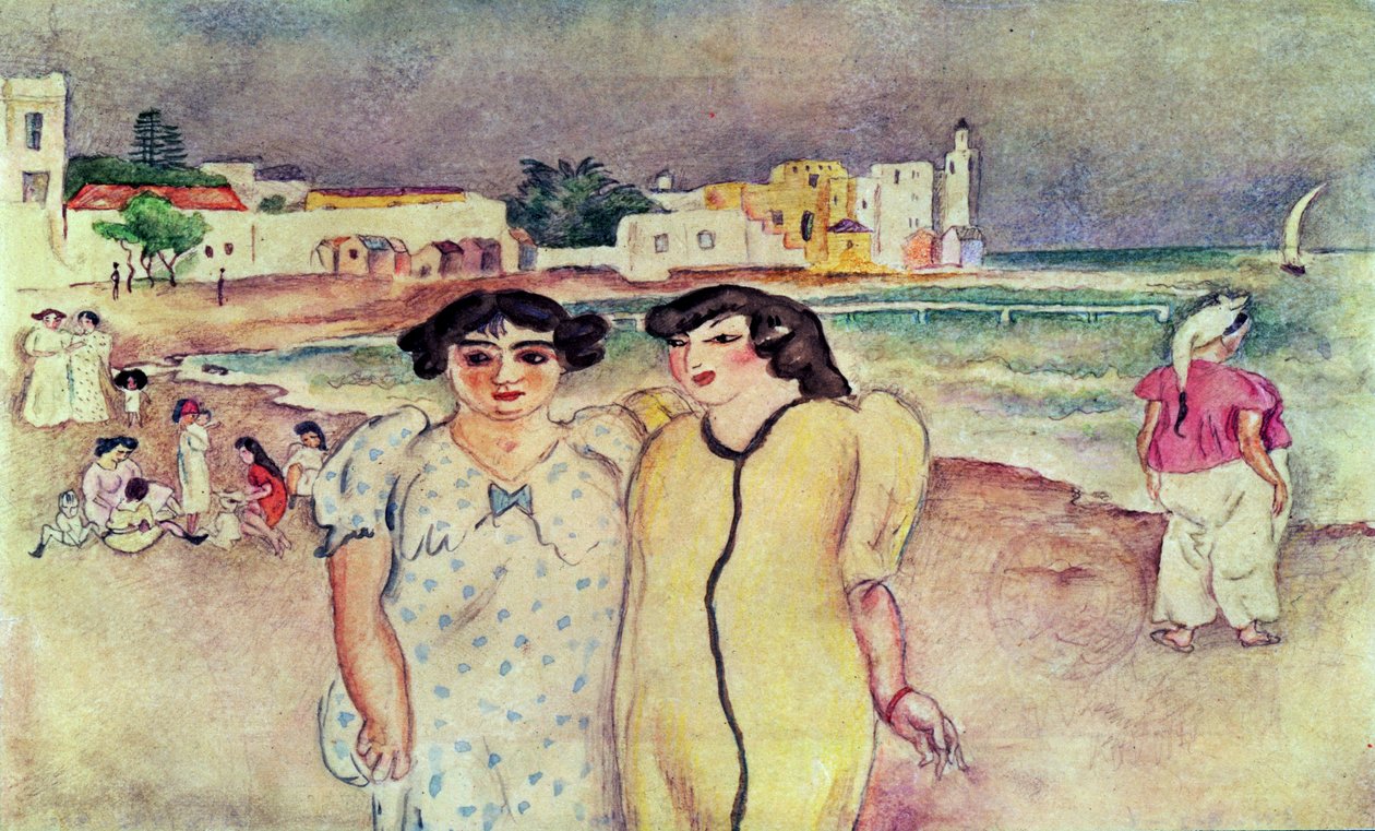 Eine Küste in Tunis von Jules Pascin