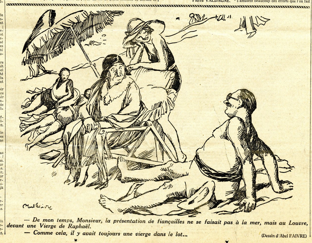 Candide, Satirique en N & B von Jules Abel Faivre