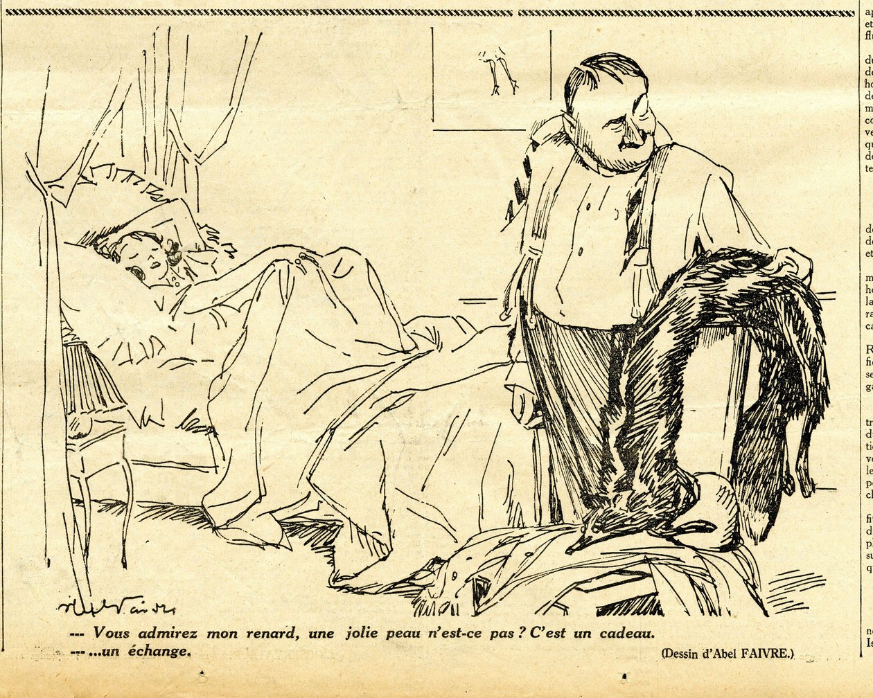 Candide, Satirisch in N & B von Jules Abel Faivre