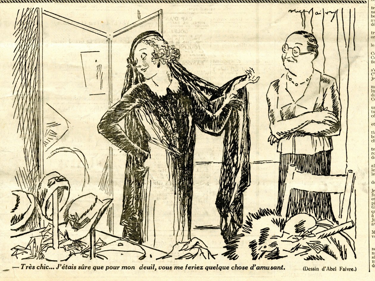 Candide, Satirisch in Schwarz-Weiß von Jules Abel Faivre