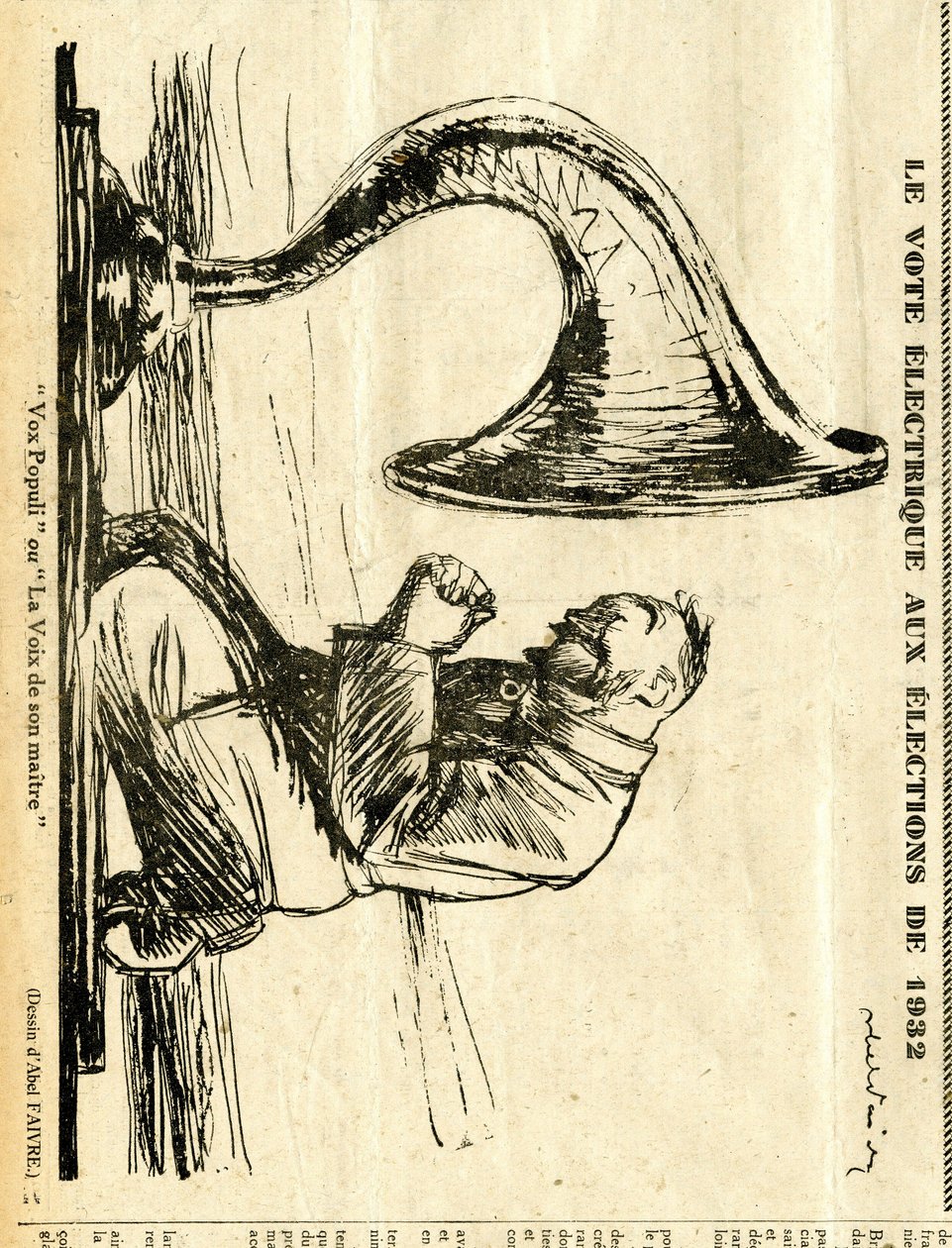 Candide, Satirisch in Schwarz-Weiß von Jules Abel Faivre