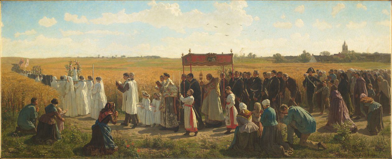 Der Segen des Weizens in Artois von Jules Breton