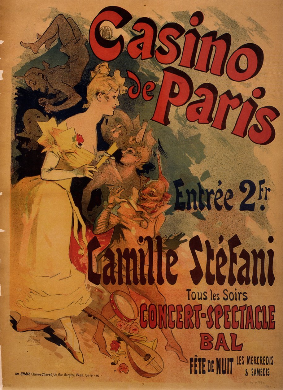 Casino de Paris; Camille Stefani von Jules Cheret