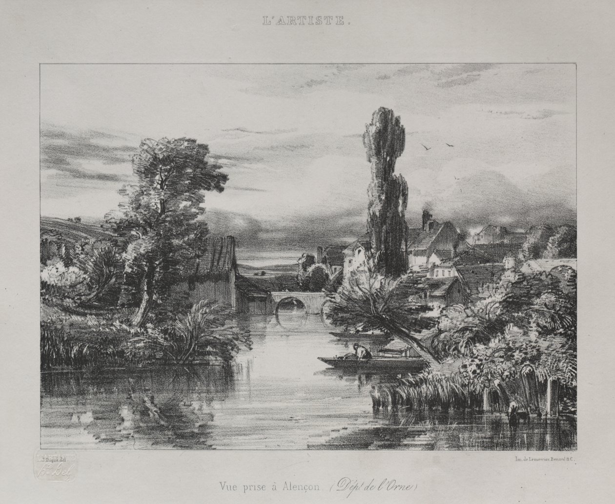 Ansicht in der Nähe von Alençon von Jules Dupré