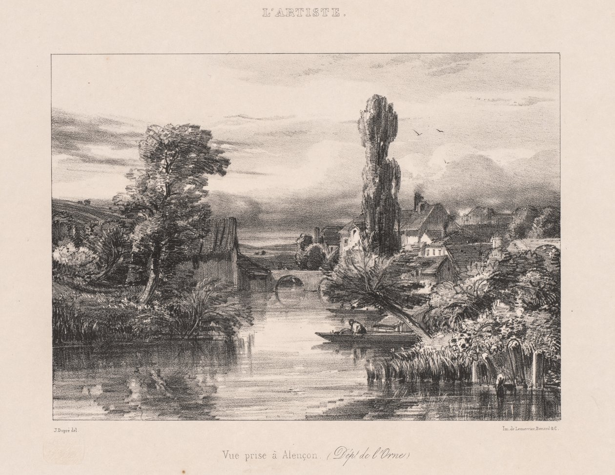 Ansicht von Alençon von Jules Dupré