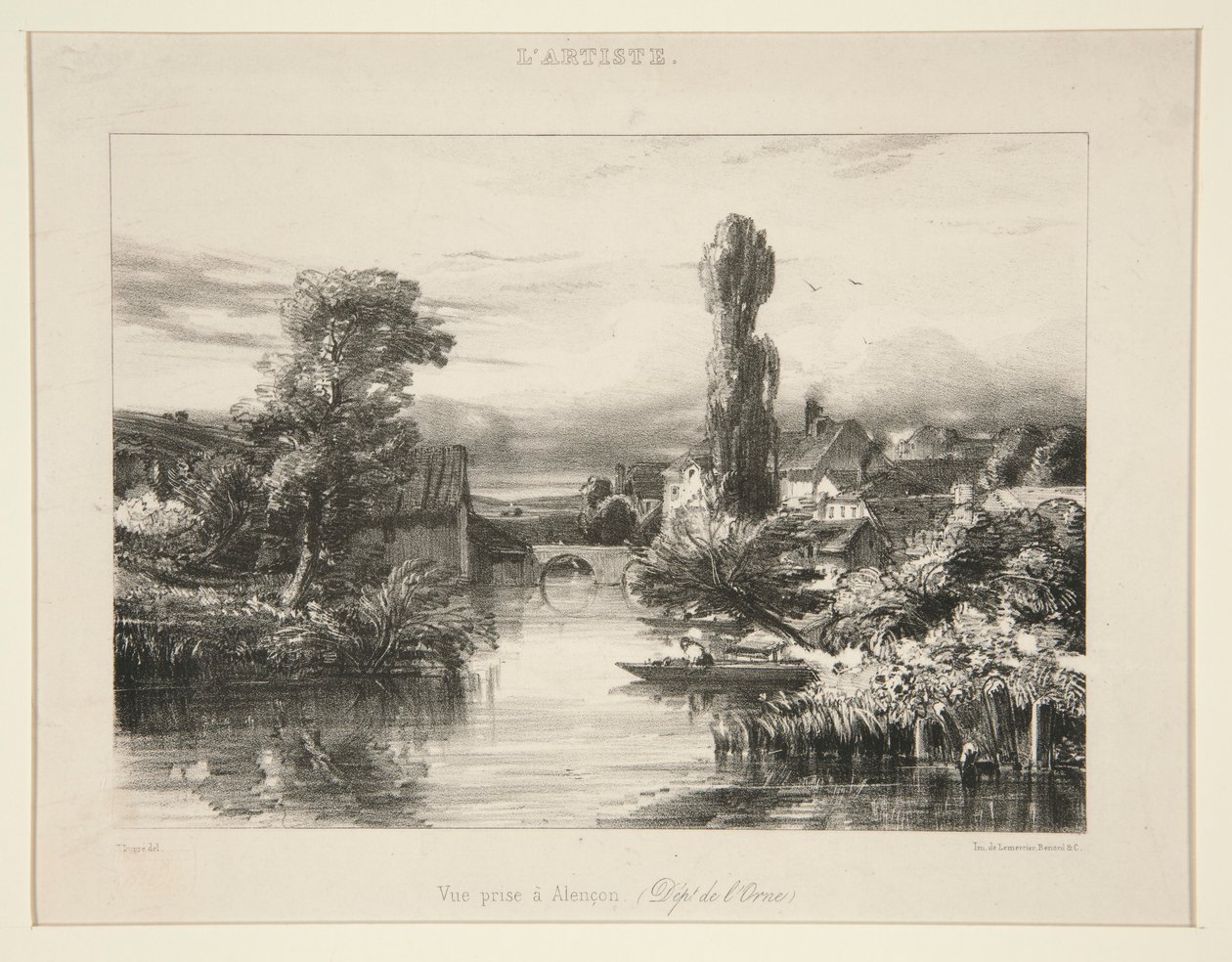 Ansicht von Alençon von Jules Dupré