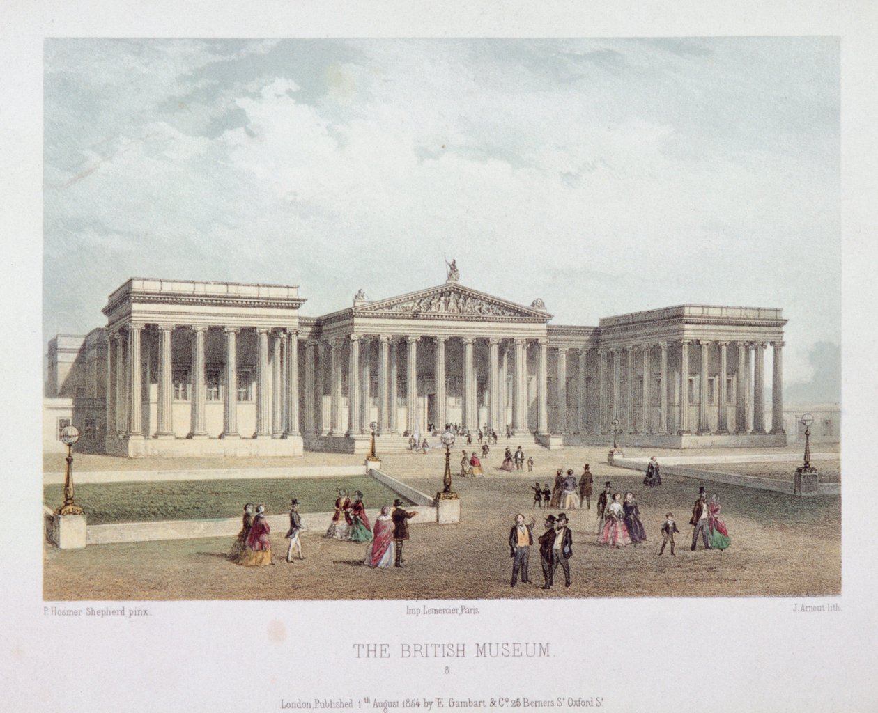 British Museum, Holborn, London von Jules Louis Arnout