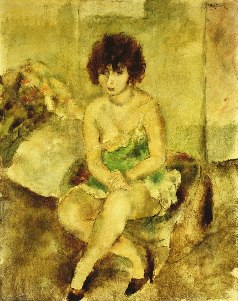 Porträt von Lucy Krohg, ca. 1925 von Jules Pascin