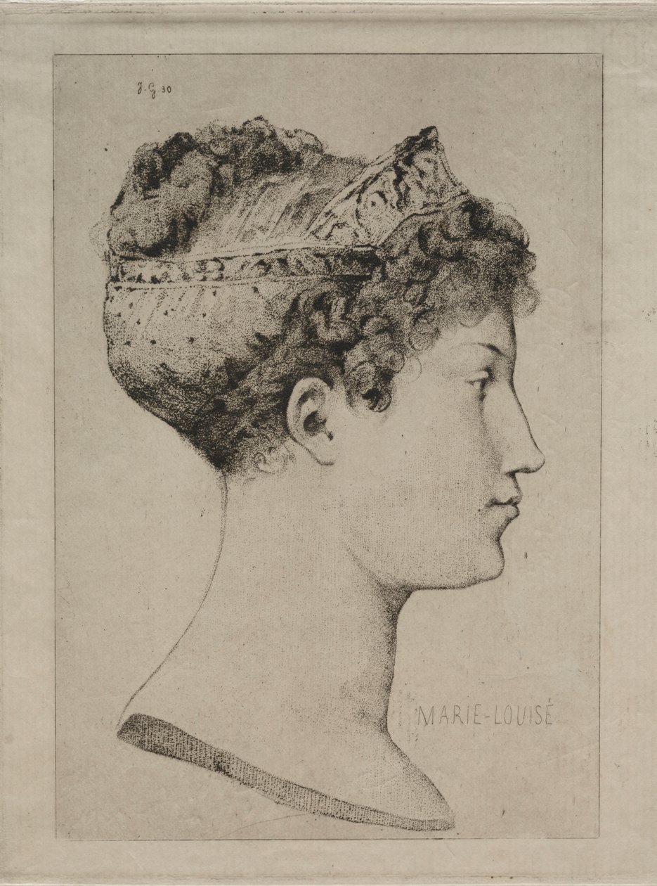 Marie Louise im Profil von Jules de Goncourt