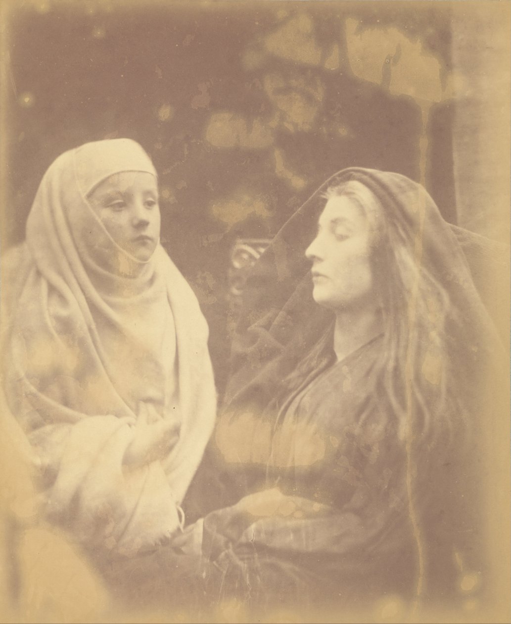 Der kleine Novize und die Königin Guinevere im Heiligen Haus von Almesbury von Julia Margaret Cameron
